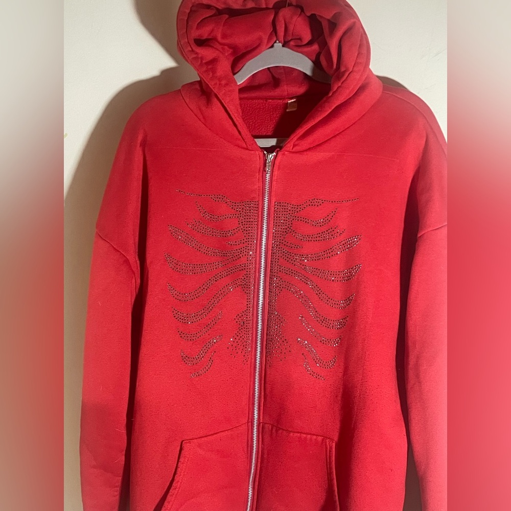 Custom red jewel jacket